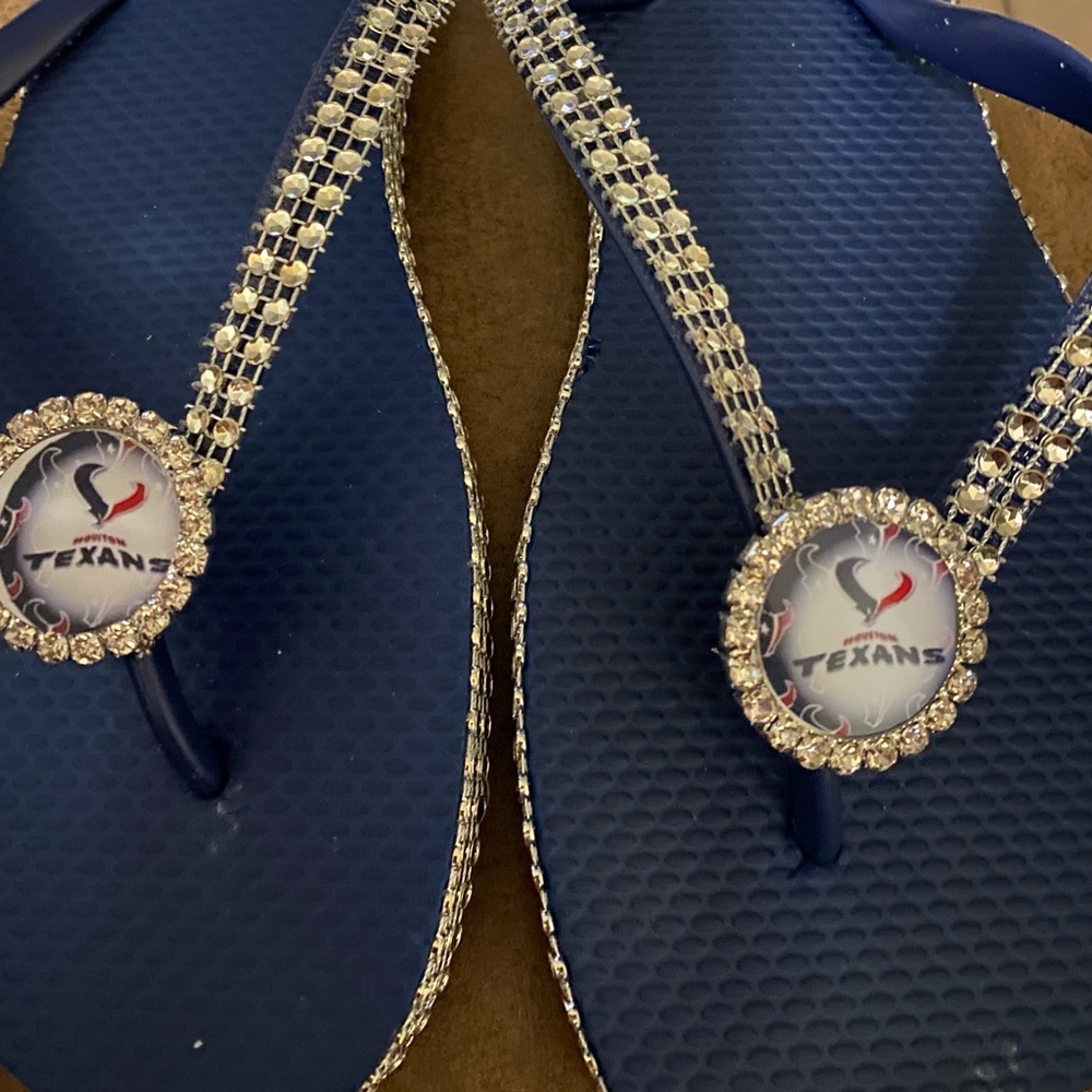 Houston Texans flip flops
